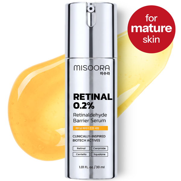 MISOORA Retinal 0.2% Barrier Serum, retinaldehyde serum for mature, sensitive skin