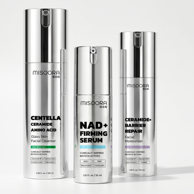 Morning Skincare Routine Set — NAD+ Anti-Aging 3-Step AM System