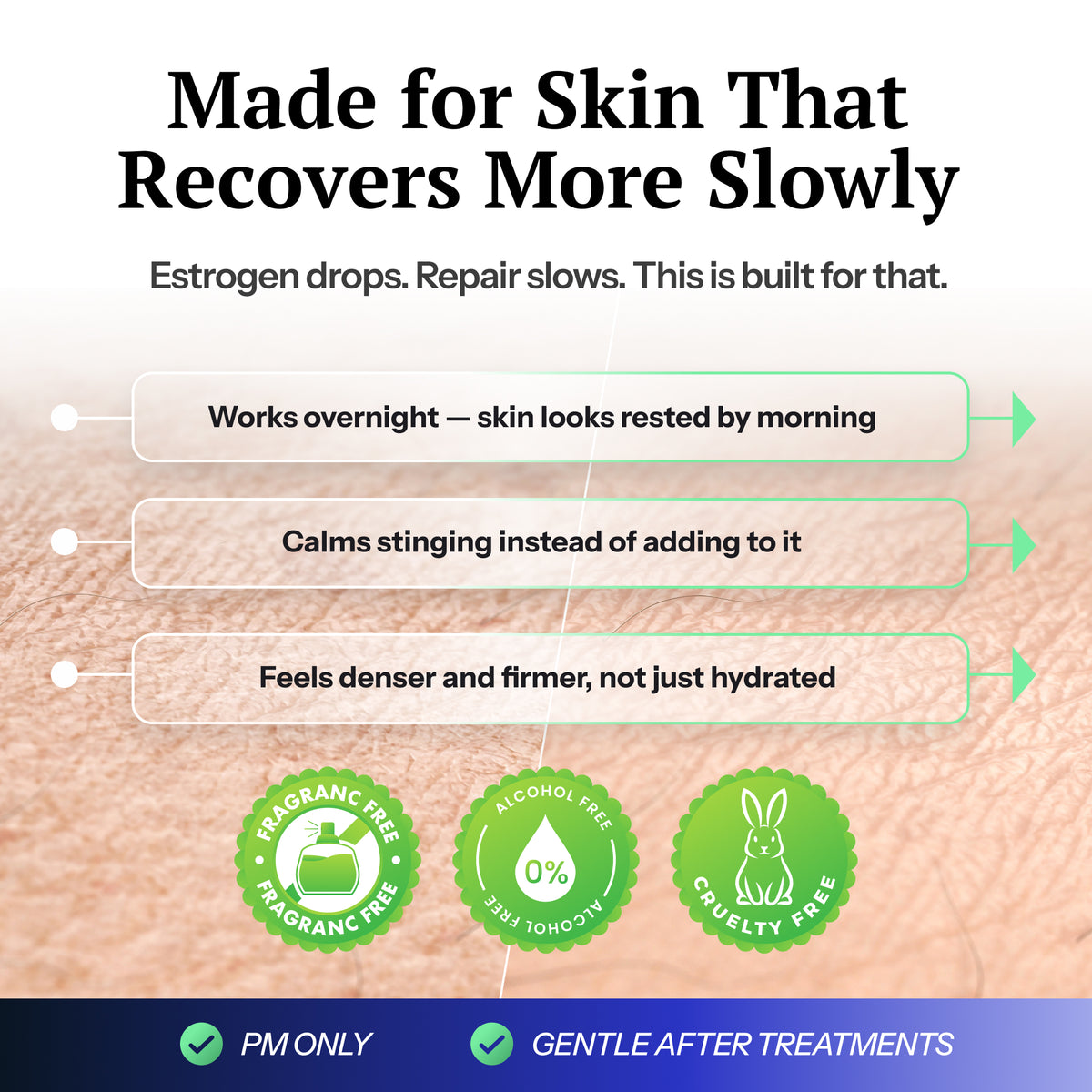PDRN Exosome EGF Night Renewal Serum for Mature Skin